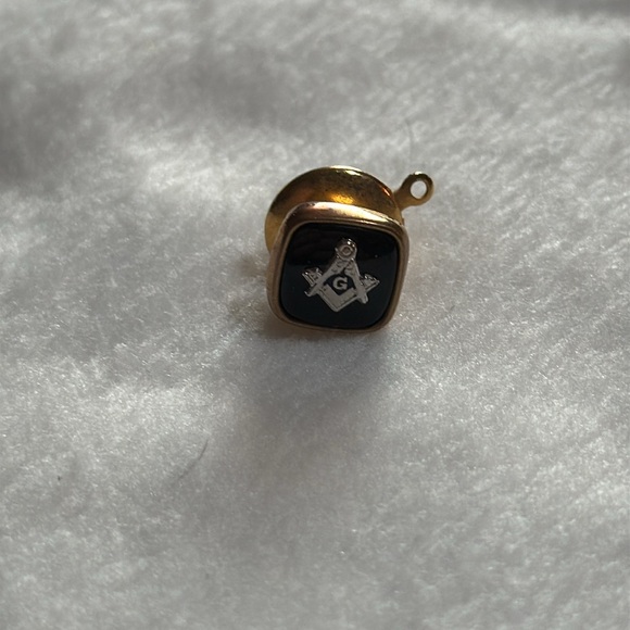 Vintage Masonic cuff links/ lapel pin - Picture 4 of 6